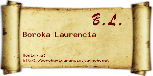 Boroka Laurencia névjegykártya